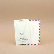 The Been That Wakes Up World 925 Sterling Silver Pendant Adjustable Chain with Message Postcard